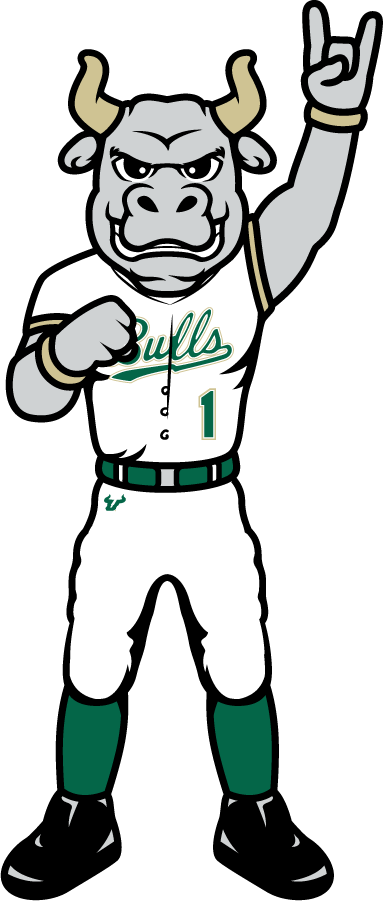 South Florida Bulls 2022-Pres Mascot Logo v3 diy DTF decal sticker